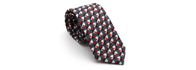 Eclipse linen tie designed by Niki Fulton